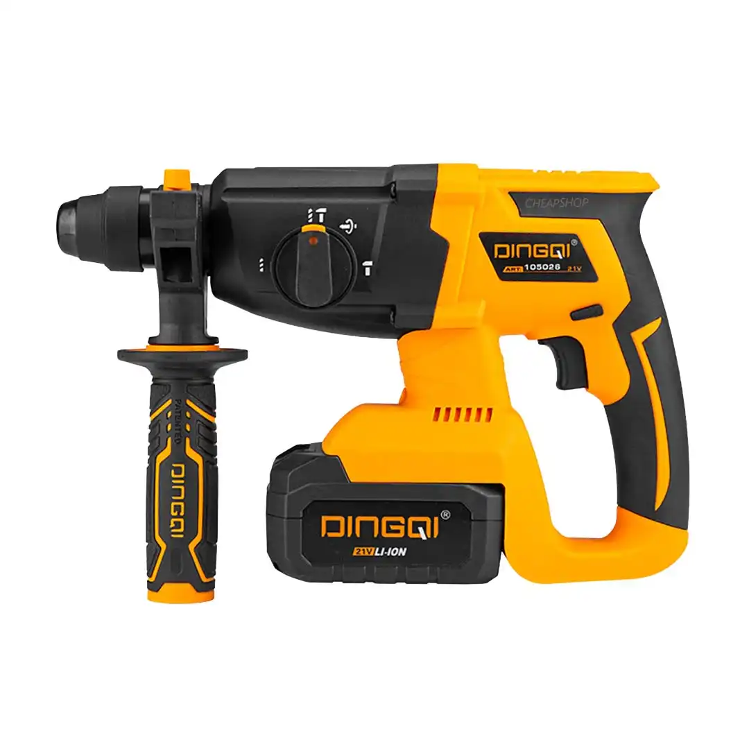Marteau Perforateur Sans Fil 21V - Moteur Brushless, énergie Frappe 2,8 J - 2 Batteries 4000 MAh - 3 Modes (perçage, Percussion, Burinage)
